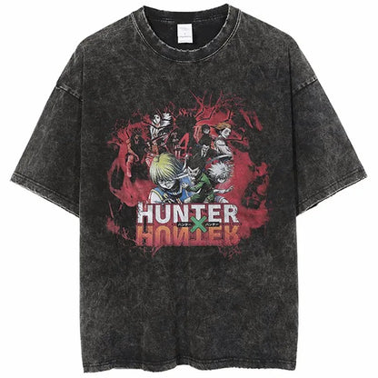 Acid-Washed Vintage Anime T-shirt