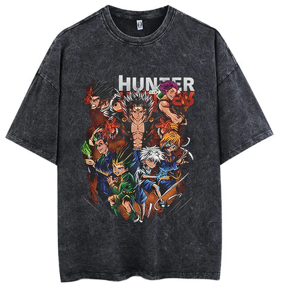 Acid-Washed Vintage Anime T-shirt