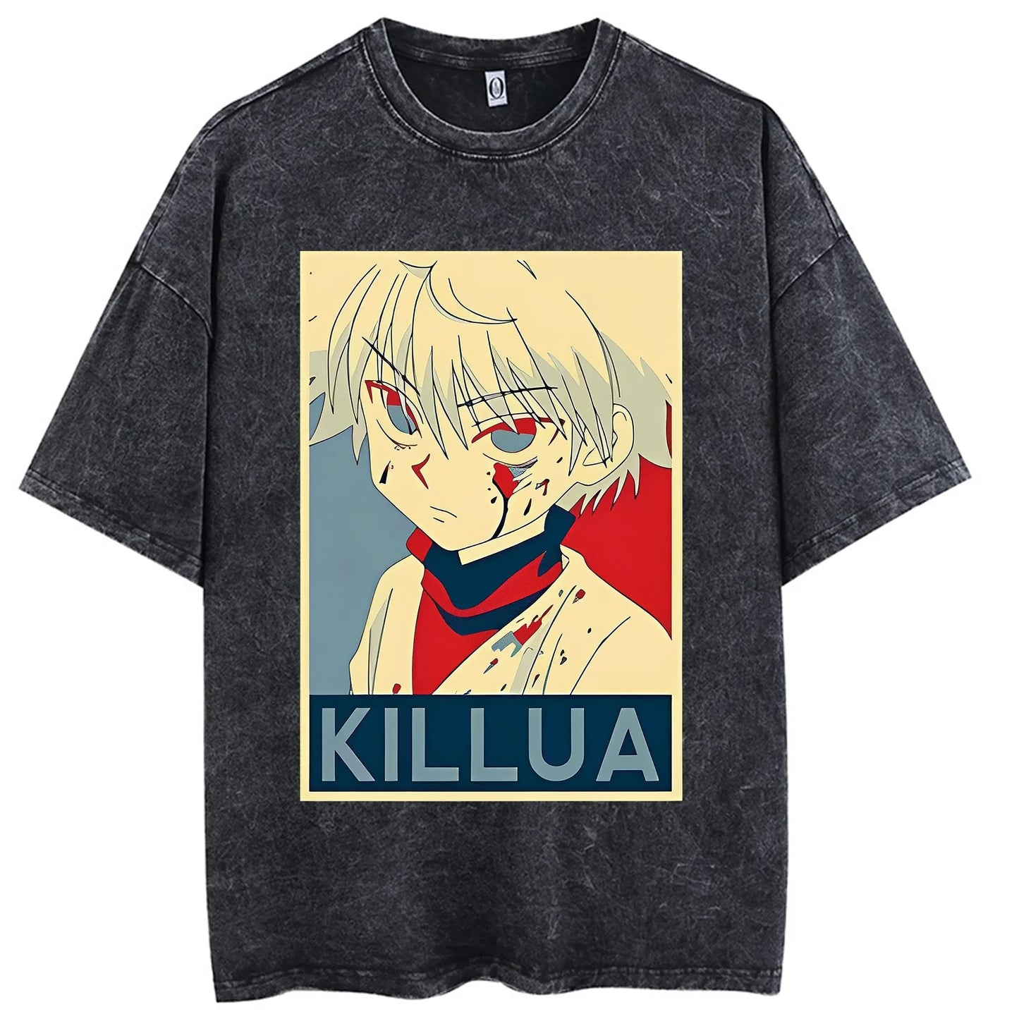 Acid-Washed Vintage Anime T-shirt