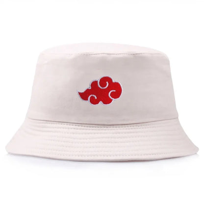 Red Cloud Print Bucket Hat