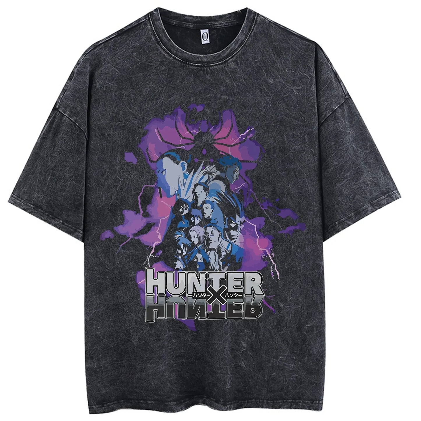 Acid-Washed Vintage Anime T-shirt