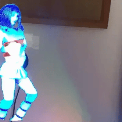 Floating Anime Hologram Fan